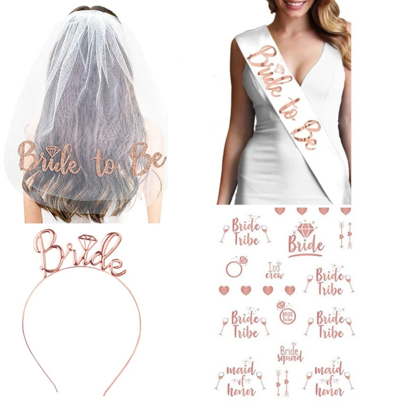 

Bride to be Decoration Set for Bachelorette Party Supply