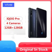 Новая модель Vivo IQOO Pro 4G Смартфон Snapdragon 855 Plus Android 9,0 6,4" AMOLD 12 Гб ram 128 ГБ rom 48,0 МП 44 Вт Зарядное устройство