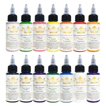 30 мл/бутылка профессиональная Татуировка пигмент Полуперманентная Татуировка боди-арт чернила натуральный ботанический тонер боди-арт Краска татуировки чернила