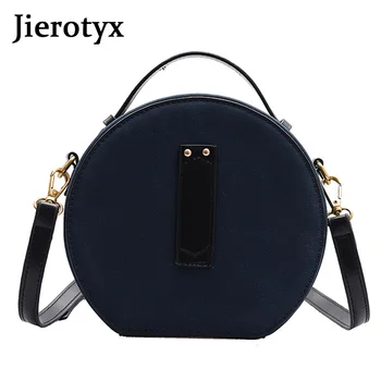 

JIEROTYX Fashion Round Shoulder Bags for Women New Tote Female Luxury Handbags Women Bags Designer Mini Circular Crossbody Bag
