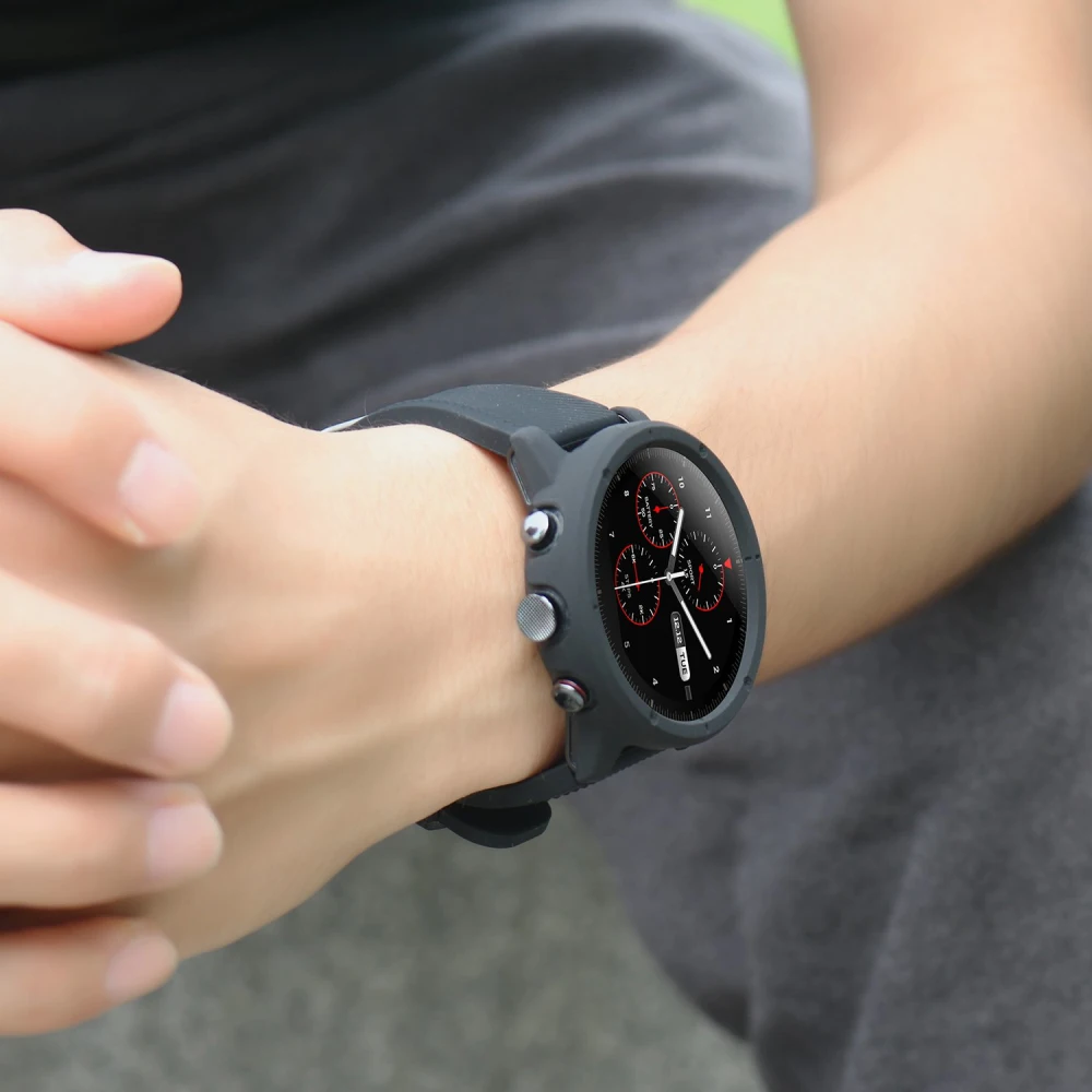 Защитный чехол Пластиковый корпус для Xiaomi Huami Amazfit Stratos 2 чехол для смарт часов бампер рамка ремешок аксессуары