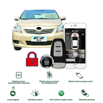 

Germany's top car alarm remote start and keyless entry system universal PKE central locking car accessories start stop button