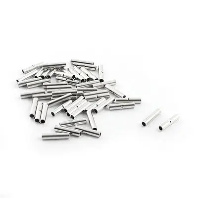 

50Pcs BN1 Non-insulated Butt Connectors Wire Cable Adapters for AWG14-12