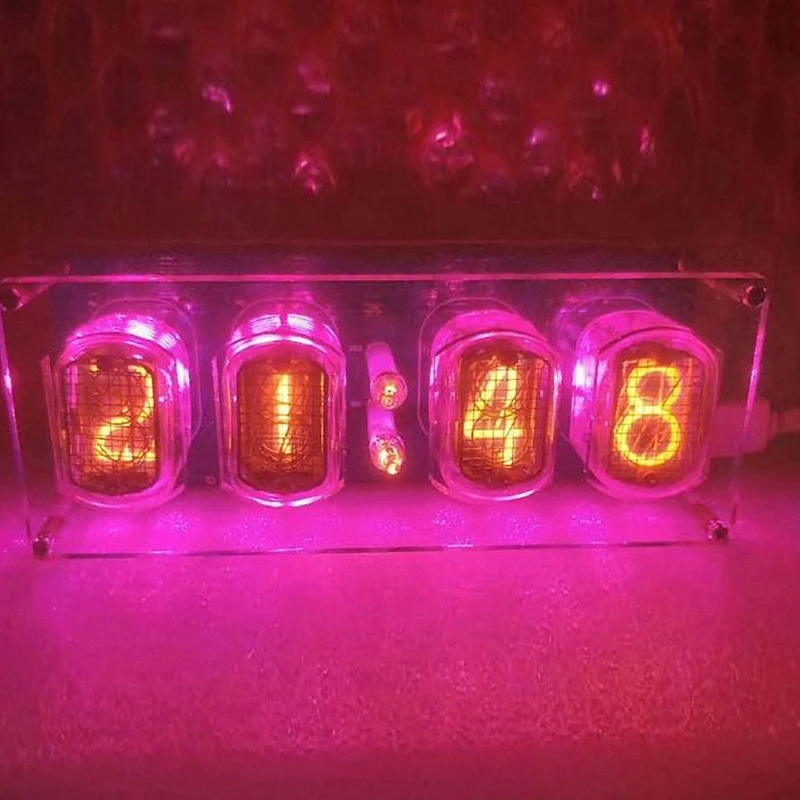 DIY свечение трубки часы люкс модуль IN12 трубки красивый цвет IN12 PCBA, без дисплея USB порт питания 5 В