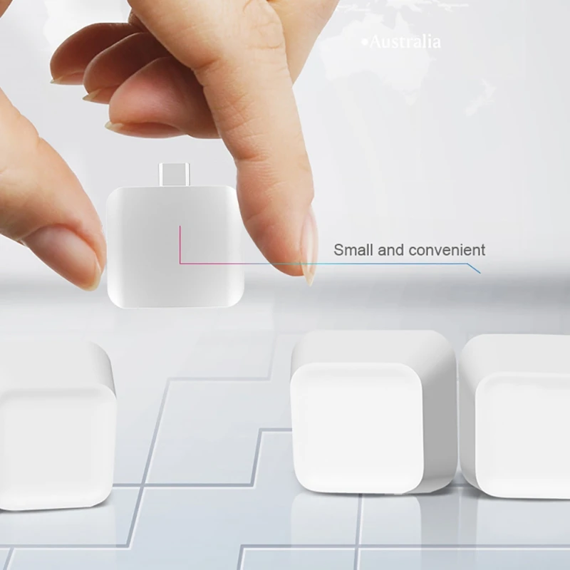 Мини USB C Plug-and-play монитор Широкая совместимость конвертер высокой четкости type-C к адаптеру