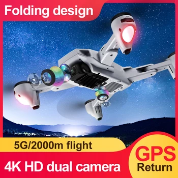 

Quadcopter Professional GPS 4K HD Drone Dual Camera 5.8G Optical Flow Position RC Aircraft 2020 New Drone Kids Toys Helicopter