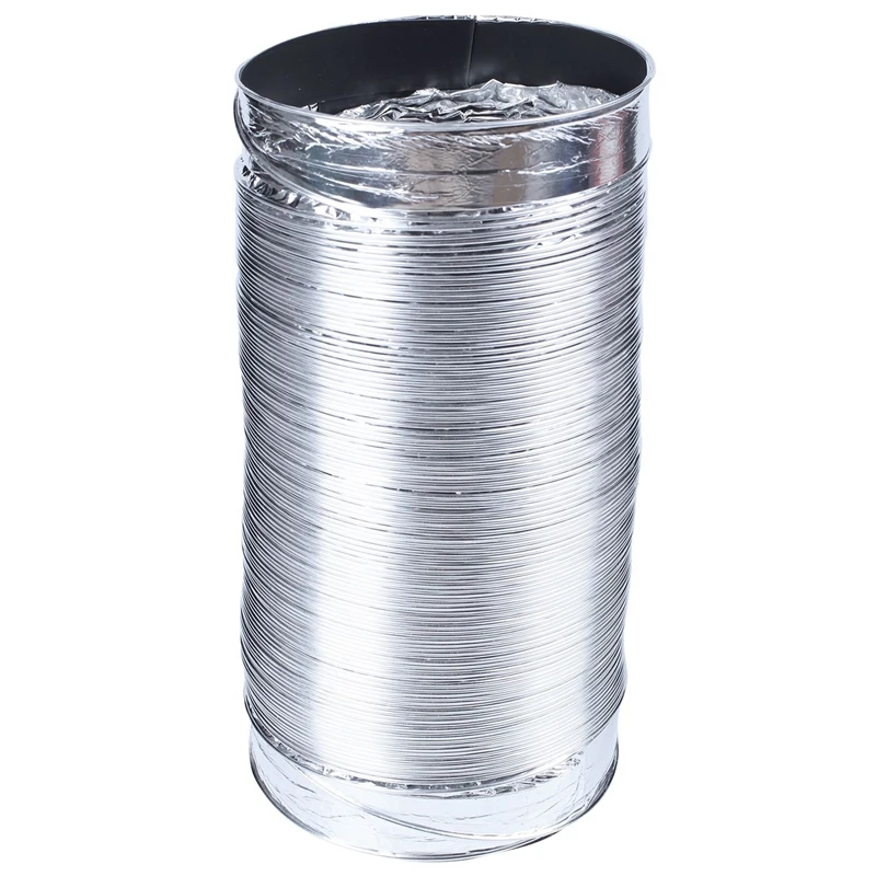 3 Meter Length 100Mm/4 Inch Fresh Air System Flexible Aluminum Exhaust Duct Pipe Ventilation Hose For Bathroom | Обустройство дома