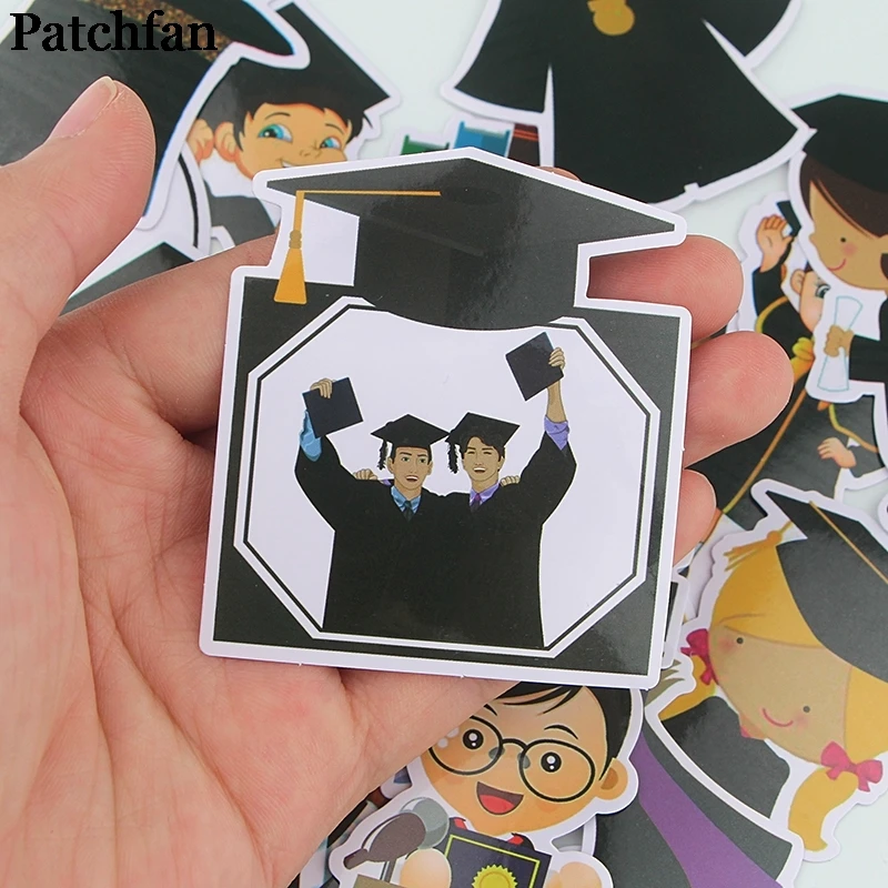 12 компл./лот Patchfan 16 шт./компл. тема выпускного забавные наклейки пакеты письмо креативный для DIY настенный телефон Скрапбукинг альбом A2290