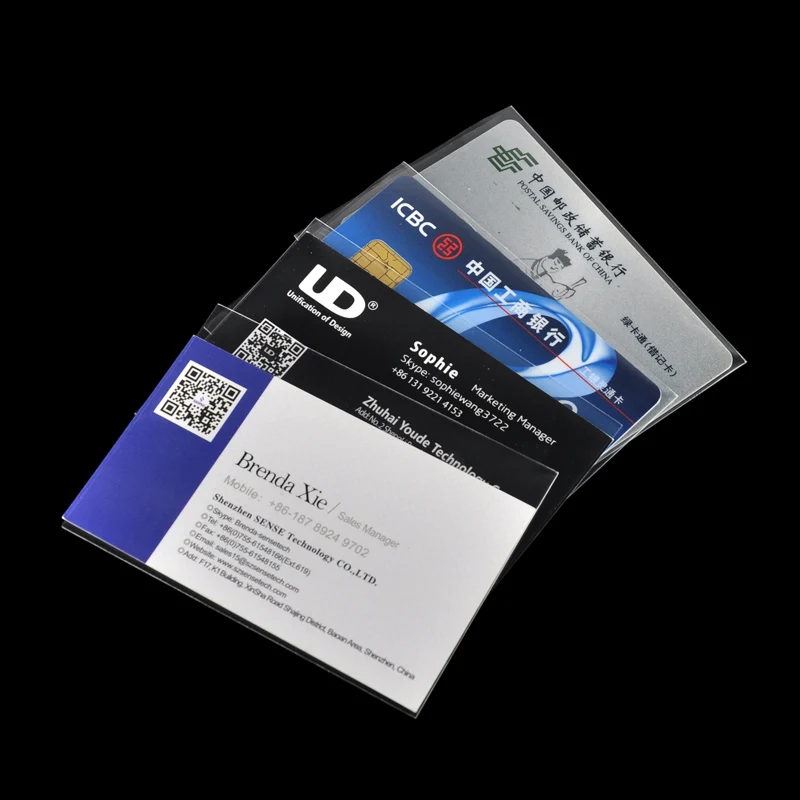 Защитные рукава для Карт Rfid 65*90 мм пыленепроницаемые прозрачные негерметичные