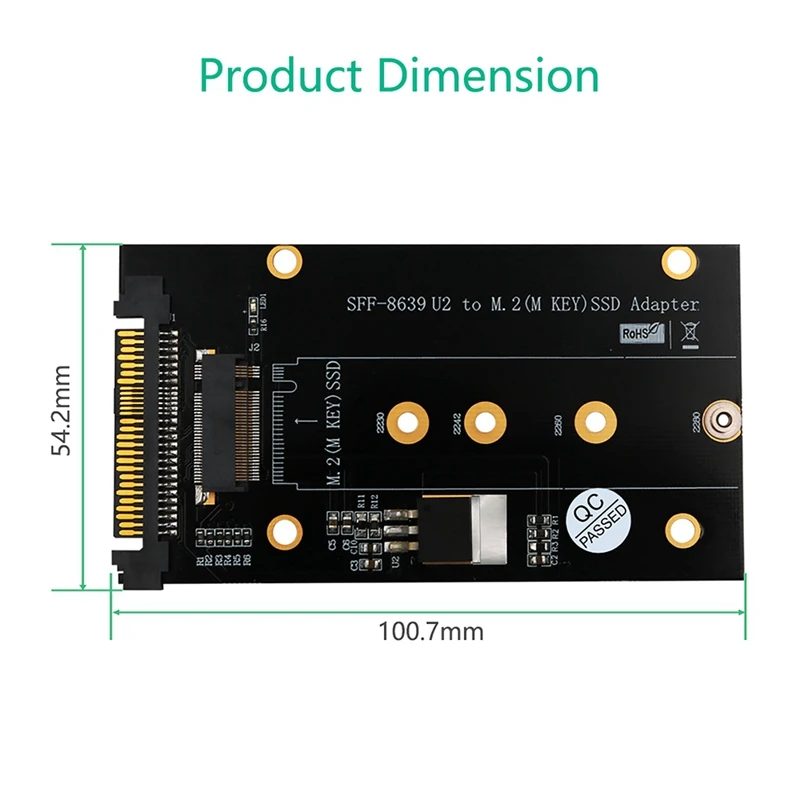 AAAJ-добавить на карты M.2 SSD к U2 адаптеру NVME M2 SSD U2 адаптер карта ключ M карта расширения