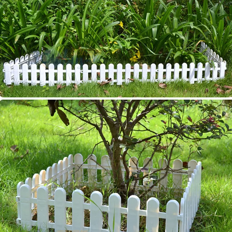 1 шт. 50x13 см белый пластиковый забор для дерева внутренний забор для сада детский сад Цветочный Сад Белый декор для овощей