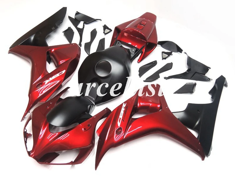 4 подарки ABS мотоцикл обтекатели комплект Подходит для Honda CBR1000RR 06 07 CBR 1000RR 2006 2007 тела набор красный черный