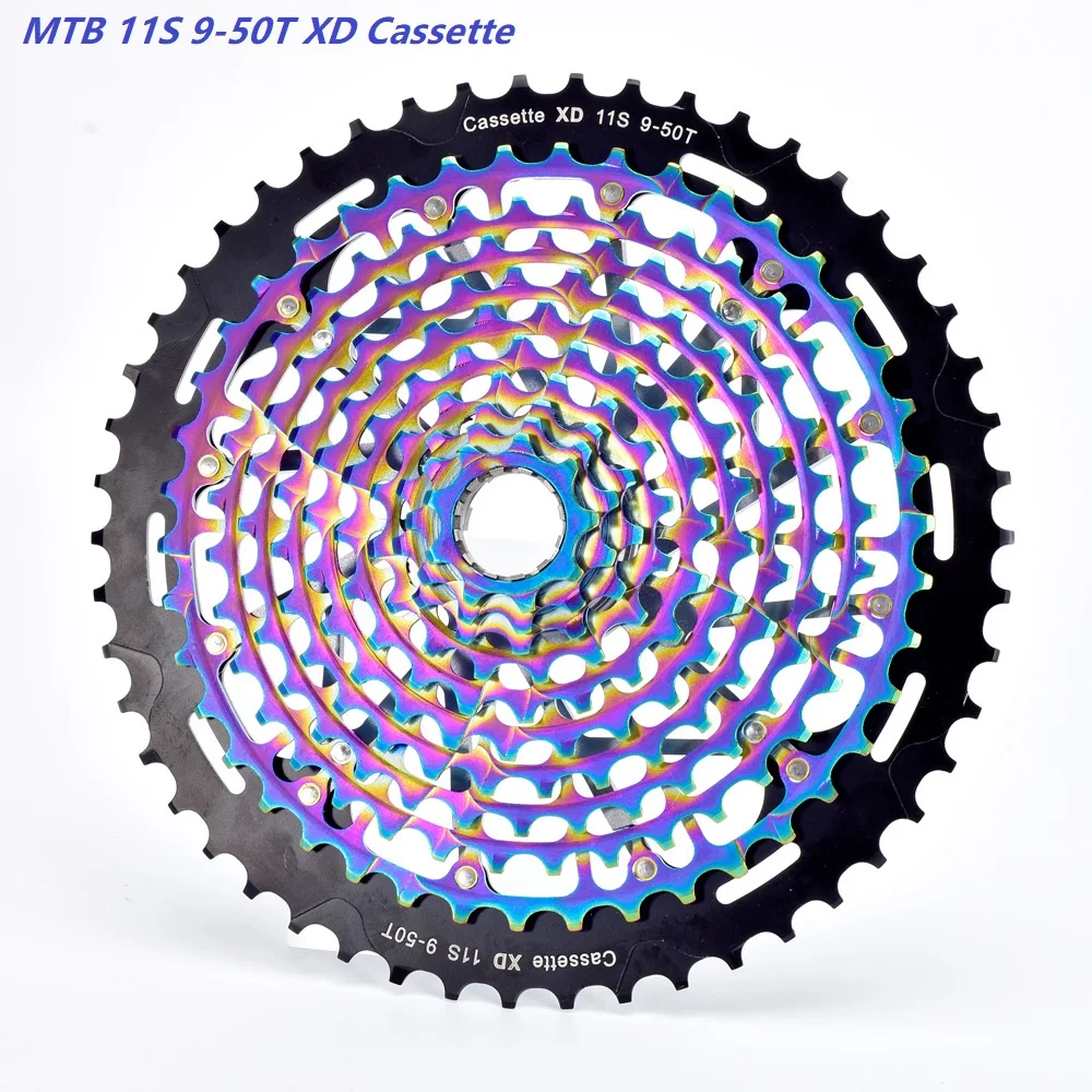 Ultimate Rainbow MTB XD кассета 11 скоростей 9-50 т цветная 12 Скоростей 9-50 т Ultralight 11s 12s k7 11 в 12 В маховик звездочка - Цвет: 11s 9-50T XD