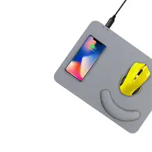 Беспроводной зарядный коврик для мыши офисный игровой с беспроводным