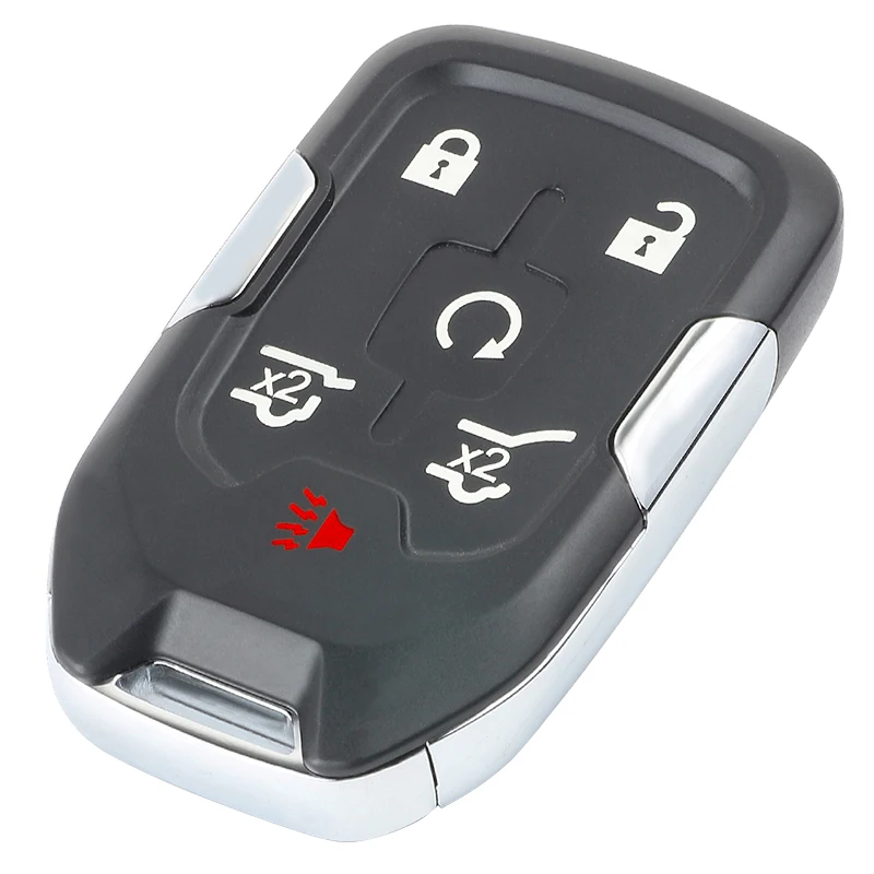 Keyecu 6 кнопок умный дистанционный Автомобильный ключ для GMC Yukon XL Denali для Chevrolet Suburban Tahoe FCC: HYQ1AA
