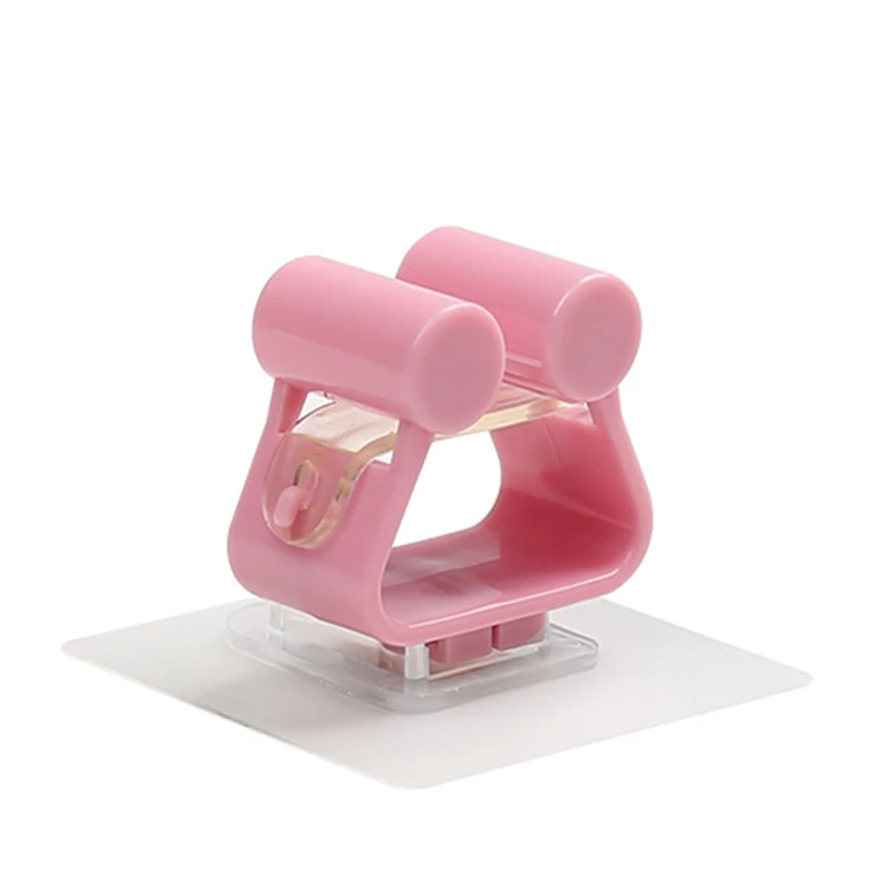 1 шт. швабра с настенным креплением крепкий домашний держатель крючков для ванной комнаты вешалка для хранения вешалок держатель для ванной крючки для душевой 7X7 см - Цвет: pink