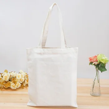 

Blank Bag Fashion Shopping Bag Large Folding Tote Unisex Blank DIY Original Design Eco Foldable Cotton Bags Canvas Handbag