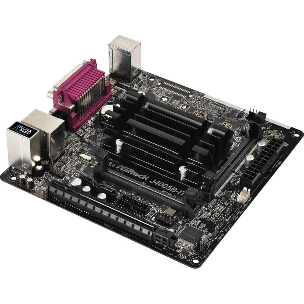 Материнская плата Asrock J4005B-ITX 2xDDR4 mini-ITX AC`97 8ch(7.1) GbLAN+VGA+HDMI