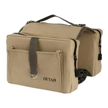 Outad прочная мягкая удобная сумка для собак, холщовая седельная сумка с регулируемым ремнем для путешествий, тренировок, кемпинга