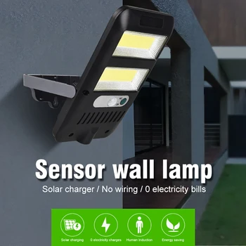 

Led Solar Street Light Human Body Sensor Solar Wall Lamp Outdoor Light Street Lamp For Garden Patio Yard Garden Decoration