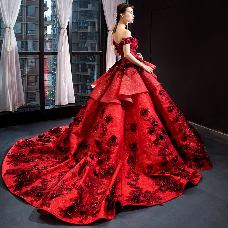 Red Ball Gown Prom Dresses 2020 Sweetheart Gala Gowns Evening Dresses Long Gowns Party Robe Rouge Abito Da Sera Abendkleider Evening Dresses Aliexpress