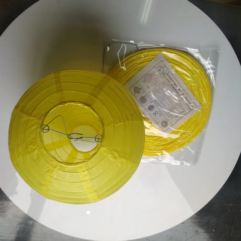 lemon 20 шт./лот 2" 24"(50 см 60 см) бумажные фонари для дня рождения, свадьбы, грандиозного события, украшения, китайский Весенний фестиваль, фонарь - Цвет: lemon