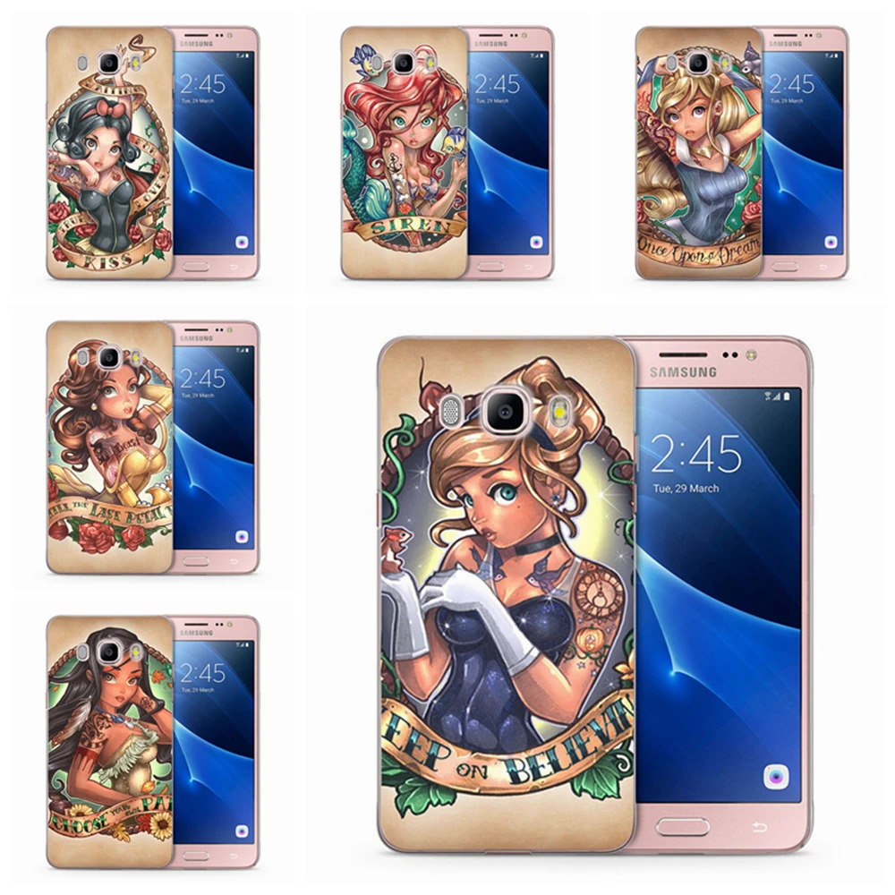 Disney princess tattoo smoking background image для Samsung Galaxy A3 A5 2015 2016 2017 A30 A50 Мягкий ТПУ чехол телефона |