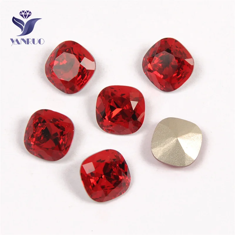 Siam Yanruo 4470 Подушка пришить стразы стеклянные стразы кристалл заостренный Назад DIY пришитые аксессуары из камней для одежды - Цвет: Siam