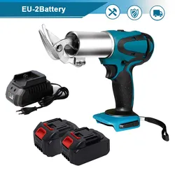 Ciseaux électriques sans fil, 18V, rechargeables, outils de coupe du métal, cisailles à feuille sans fil, coupe de l'acier au carbone 