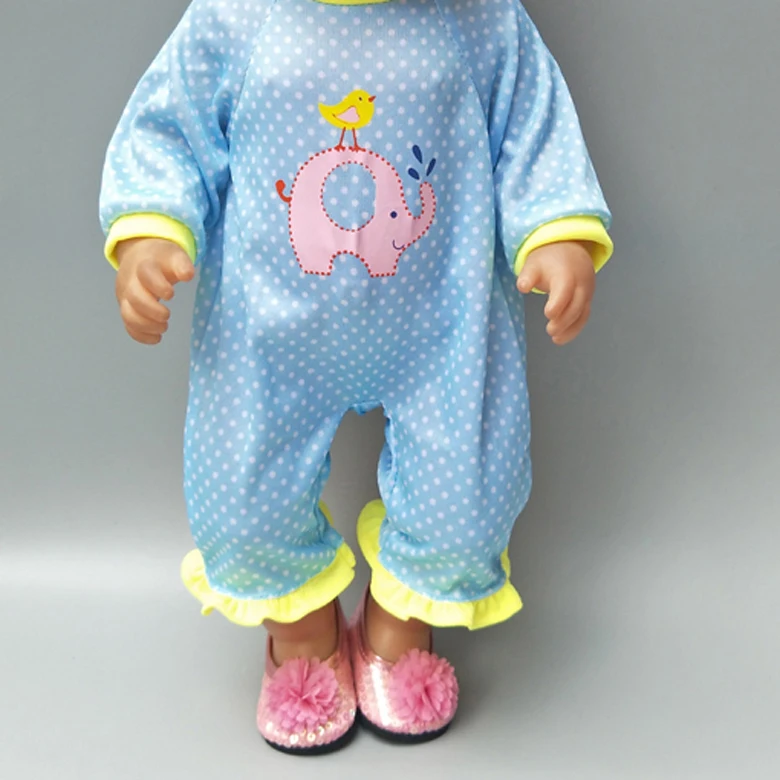Костюм для куклы подходит для 43 см, Детская кукла Reborn, детская одежда и 17 дюймов, аксессуары для куклы