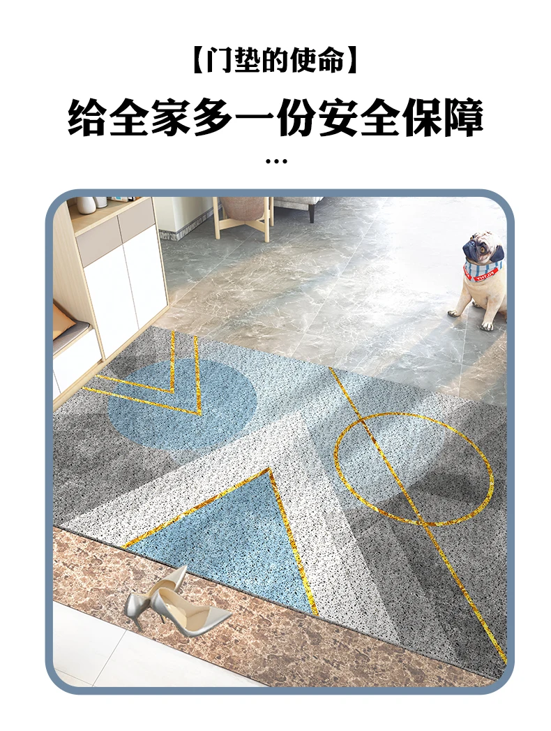 tapete de porta de entrada de casa nórdico tapete de pvc alpendre tapetes de interior pode ser cortado padrão personalizado tapetes de porta de corredor de cozinha
