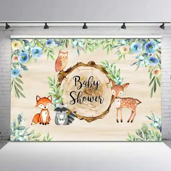 

Watercolor Baby Birthday Party Jungle Forest Safari Photocall Banner Photography Background Photo Backdrop Photo Studio