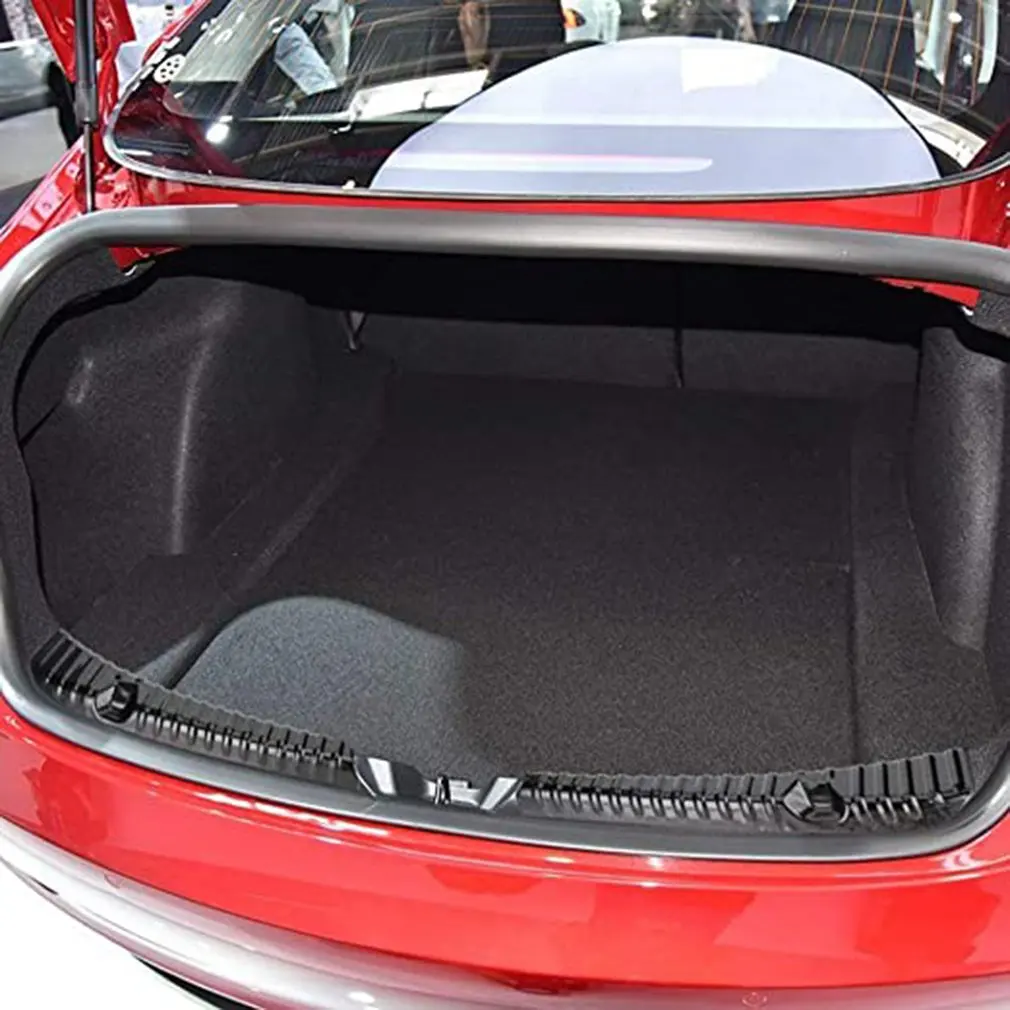 Rear Bumper Cover for Tesla Fit for Tesla Model 3 Modified Rear Trunk Shield Bumper Protector Cover Black Auto Parts