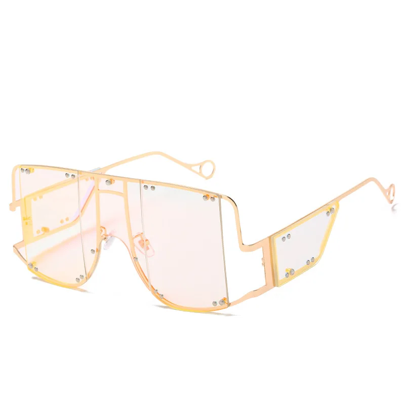 Солнцезащитные очки в стиле панк для мужчин и женщин Модные Винтажные Роскошные