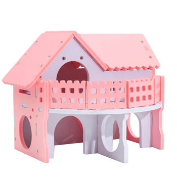 

Creative Animal Pet Sleeping House Nest Bed Hamster Rabbit Hedgehog Pet Sleeping Log Cabin Cages Animal Pet House Supplies