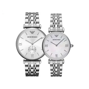 

Armani- Luxury Brand women quartz Watches men Watch Stainless Steel Strap wristwatch Top classic watch Christmas gift 281 orders