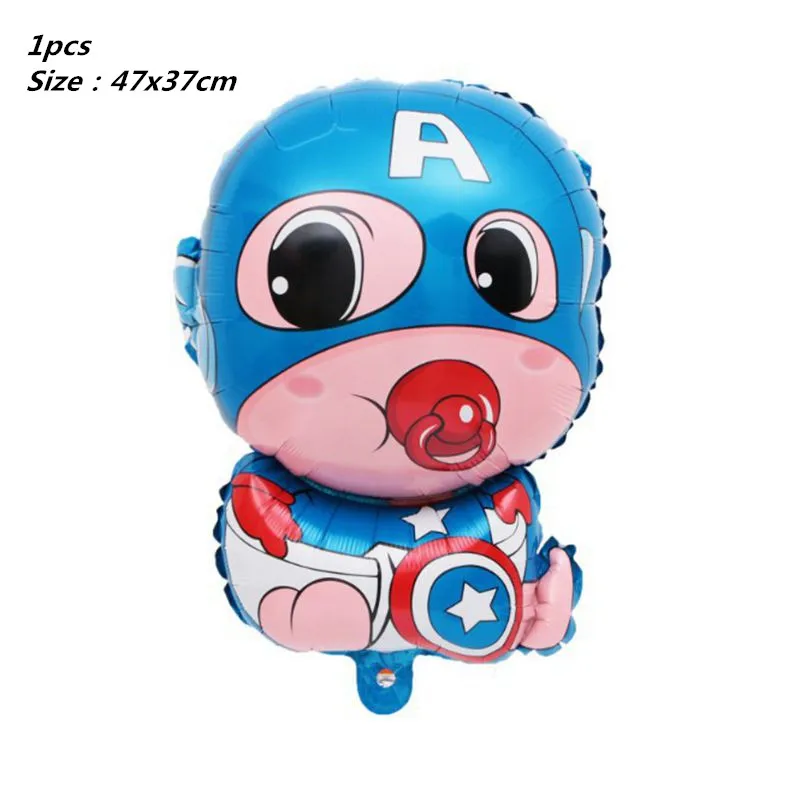 Воздушные шары супергероев 17style, Мстители, Человек-паук Железный человек, фольга, воздушный шар, детские товары для дня рождения, игрушки Супермена, Decorn
