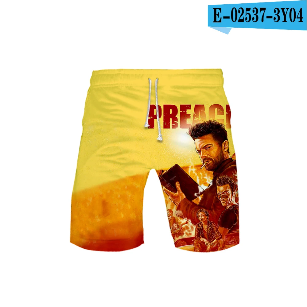 F. T ТВ серия Preacher сезон 4 Джесси кассиди тюльпан 3d печать летние мужские модные трендовые шорты популярные повседневные летние шорты - Цвет: 3Y04