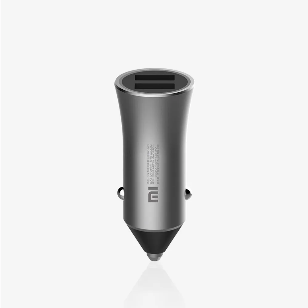 Original Xiaomi Car Charger 18W Quick Charge Mi Dual USB fast charger Edition With LED Light tips Phone USB Fast Car Charger