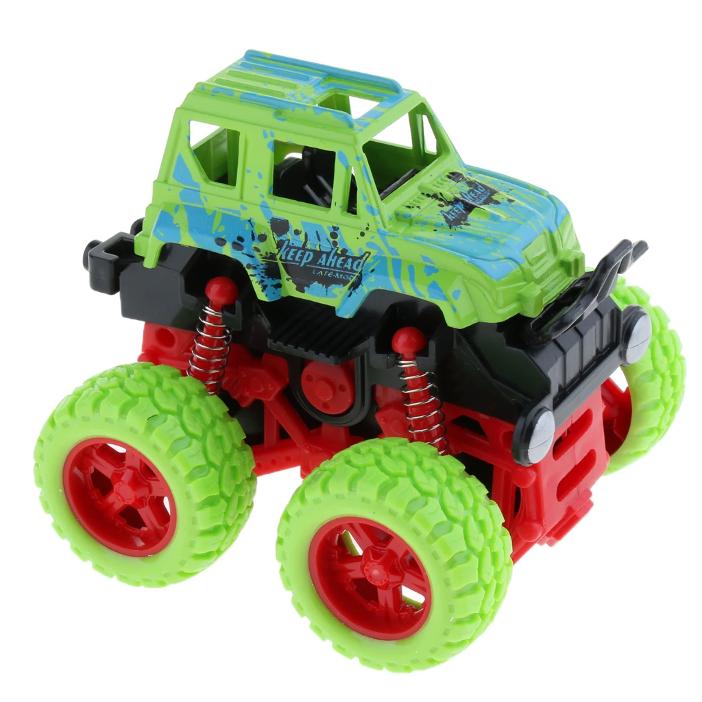 Monster Trucks Friction Powered Cars For Kids, Inertia Car Toy Birthday Gift