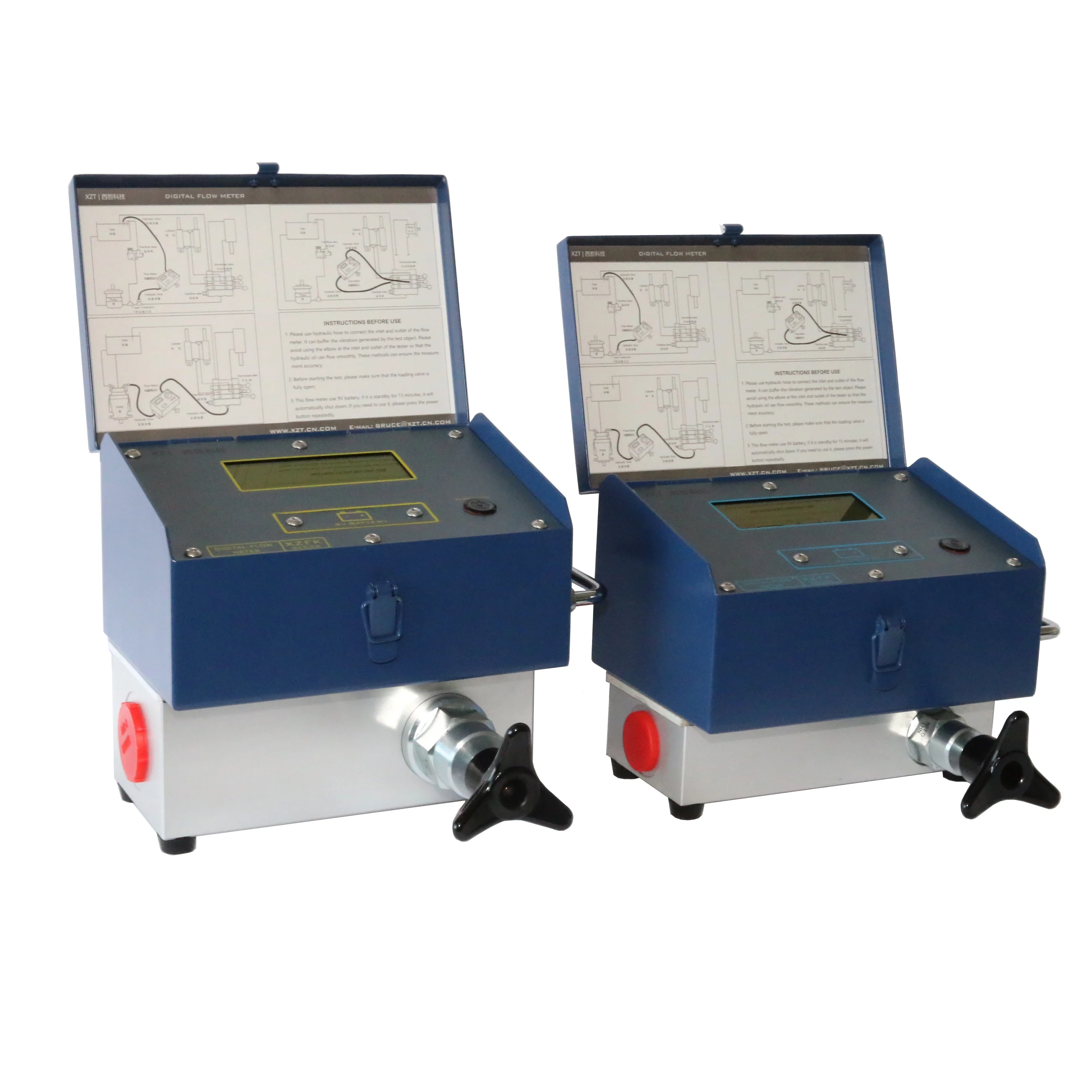 

XZT 40 MPa 400L 800L Digital Hydraulic Flow Meter Tester for construction machine