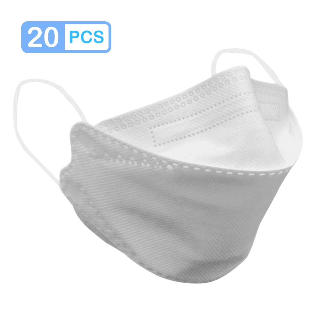 

KF94 Face Masks 4 Layer Non-woven Breathable Anti Dust Mouth Covers (20pcs)