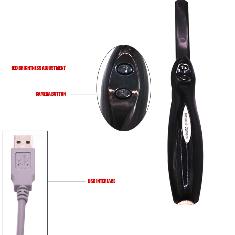 C4 USB оральный эндоскоп HD 3 млн пикселей стоматологический компьютер просмотра для отправки программного обеспечения для стоматологической клиники