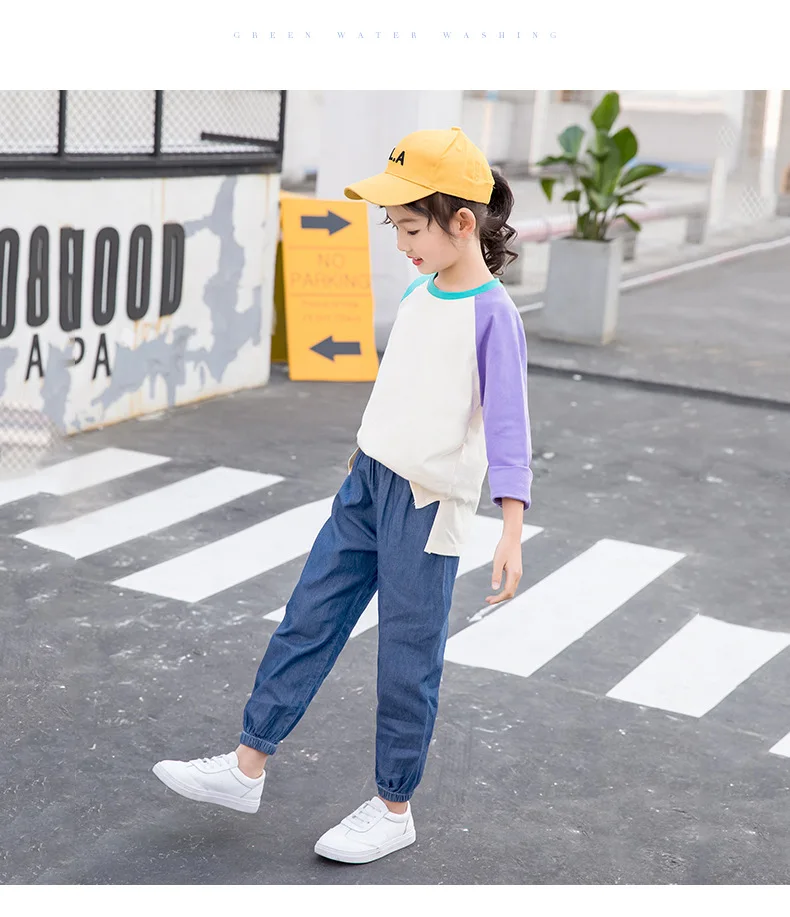 New Products Hot Selling Baby Anti Mosquito Pants Summer Trousers Thin Casual Breathable Tencel Children Cowboy Anti Mosqui