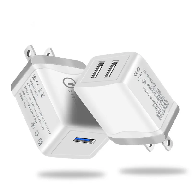 

Fanshu Quick Charge 3.0 USB Wall Charger Fast Charger Portable Travel Rapid Power Adapter for iphone XS MAX Samsung s10 Xiaomi