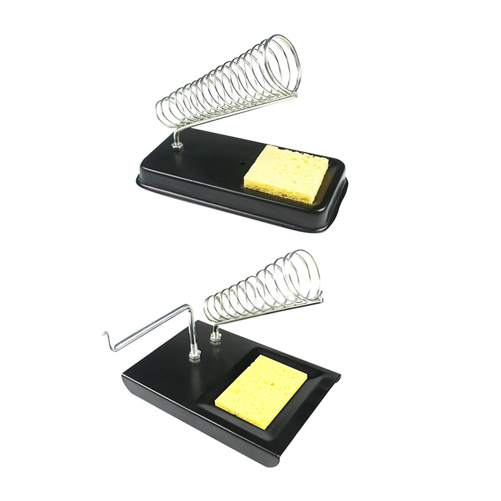 Electric Soldering Iron Stand Holder Soldering Stand with Welding Cleaning Sponge High Temperature Resistance Welding Accessorie