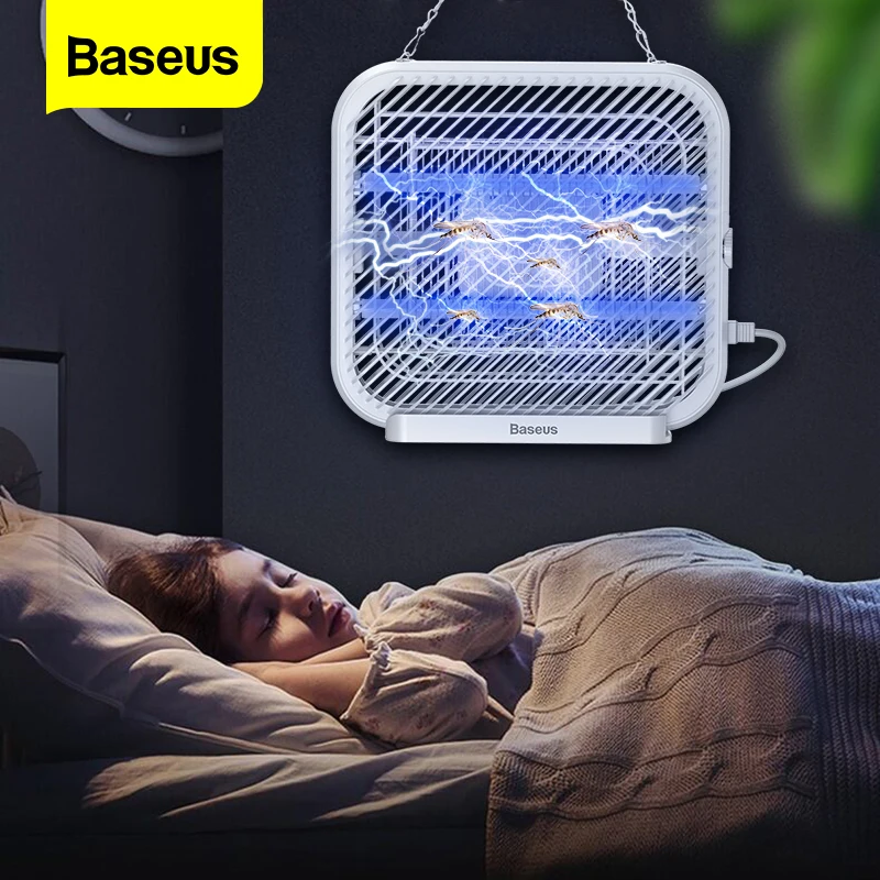 

Baseus LED Mosquito Killer Lamp UV Light USB Electric Anti Mosquito Insect Killer Bug Zapper Repellent Fly Trap For Home Bedroom