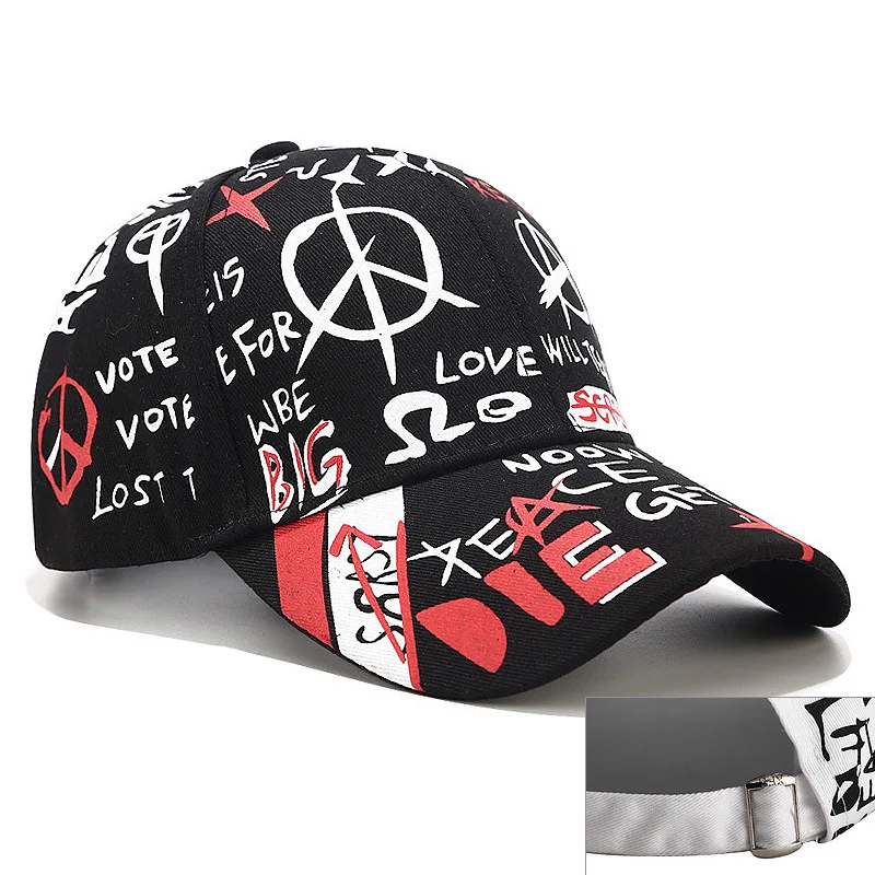 Бейсбольная кепка с ремешками Swag, Регулируемая Кепка с граффити для мужчин и женщин, модная бейсболка для папы, модная Кепка унисекс в стиле хип-хоп, брендовая Кепка s - Цвет: B2