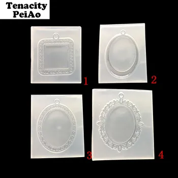

Transparent Silicone Molds for Diy Epoxy Uv Resin Molds Cabochon Base Mold for Pendant Jewelry Making Tools