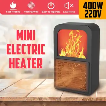 

400W Mini Heater Electric Desktop Warm Air Fan Heater Electric Heater Home Office Heating Fan Portable Winter Warm Fan Radiator